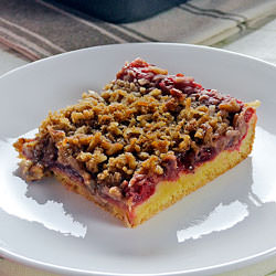 Cherry Coconut Pecan Squares - Recipe photo by Behind the Bites