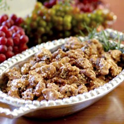 Brown Sugar, Fig & Rosemary Walnuts - Recipe photo by savoringtimeinthekitchen
