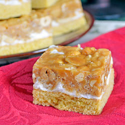 Salted Peanut Chews - Recipe photo by Behind the Bites