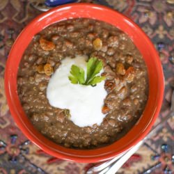 Crock Pot Tunisian Lentil Stew - Recipe photo by roastedroot