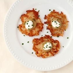 Potato latkes - Recipe photo by SheKnows Food Editor