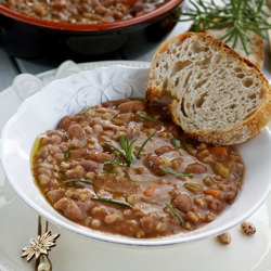 Zuppa di Farro e Fagioli - Recipe photo by Apron and Sneakers