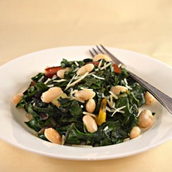 Easy Greens and Beans - Recipe photo by Jilly Inspired