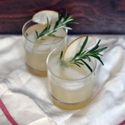 Asian Pear and Rosemary Sparklers - Recipe photo by Turntable Kitchen