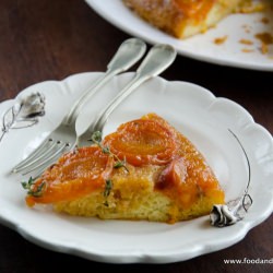 Apricot & Thyme Upside-Down Cake - Recipe photo by Foodandthefab