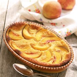 Caramelized Peach Pudding - Recipe photo by rkosi3