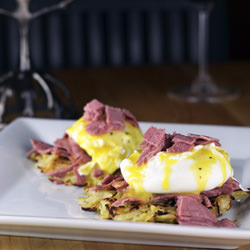 Latkes Benedict - Recipe photo by wafoodie