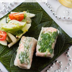 Crispy Salmon Rice Paper Rolls - Recipe photo by WholesomeCook