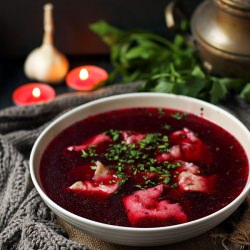 Christms Borscht - Recipe photo by Feed Me Better