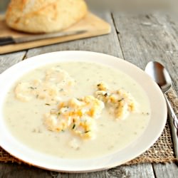 Cream of Chicken Soup w/ Dumplings - Recipe photo by Hungry Couple