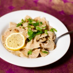 Pasta with Lemon Walnut Sauce - Recipe photo by garlicmysoul