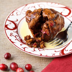 Cranberry Pudding with Butter Sauce - Recipe photo by garnishwithlemon