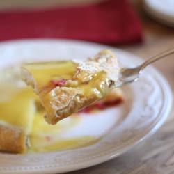 Cranberry Almond German Pancakes - Recipe photo by barefeetinthekitchen