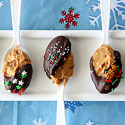 Chocolate PB Hot Chocolate Spoons - Recipe photo by chocolatemoosey