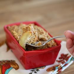 Apple Pie Baked Oatmeal - Recipe photo by barefeetinthekitchen