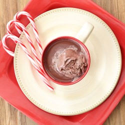 Peppermint Hot Chocolate Float - Recipe photo by CookTheStory