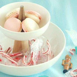Candy Cane Macarons - Recipe photo by jothetartqueen