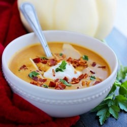 Creamy Pumpkin Soup - Recipe photo by Comfort of Cooking