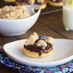 Cookie Dough Mini Donuts - Recipe photo by dinnersdishesanddesserts