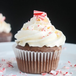 Chocolate Cupcakes with Peppermint - Recipe photo by cookingforkeeps