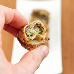 Garlic, Spinach, & Bacon Rangoon - Recipe photo by bsinthekitchen