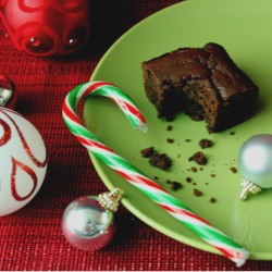 Candy Cane Black Bean Brownies (gf) - Recipe photo by OutToLunchCreations