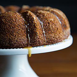 Applesauce Ginger Cake with Maple - Recipe photo by goodneighbor