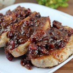 Cranberry Glazed Pork Chops - Recipe photo by cullys kitchen