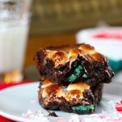Mint Oreo Brownies - Recipe photo by Susie@recipeconnoisseur