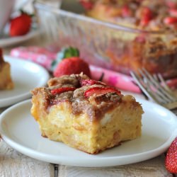 Strawberry Eggnog French Toast - Recipe photo by damndelicious