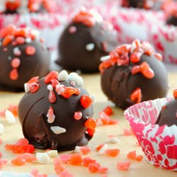 Candy Cane Pop Rocks Mocha Truffles - Recipe photo by julesfood