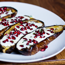 Eggplants Buttermilk & Grenadine - Recipe photo by culinary pixel