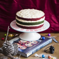A Very Merry Christmas Velvet Cake - Recipe photo by milkchaihoney
