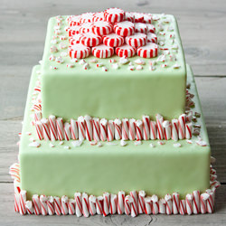 Peppermint and Candy Cane Cake - Recipe photo by Cakewhiz