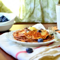 Blueberry Buttermilk Pancakes - Recipe photo by arcsfoodparadise