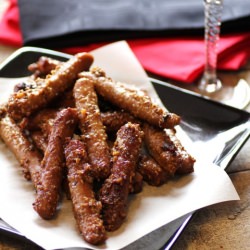 Sticky Cocktail Sausages - Recipe photo by noshingwiththenolands