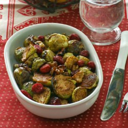 Festive Roasted Brussel Sprouts - Recipe photo by akane86