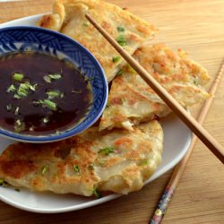 Shrimp Pancakes - Recipe photo by The Foodie Couple