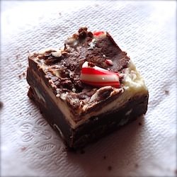 Triple Chocolate Peppermint Brownie - Recipe photo by CollegeCulinista