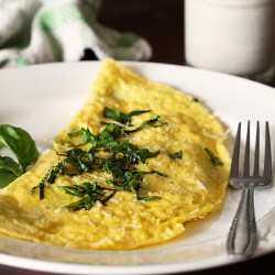 Basil Omelet - Recipe photo by justasdelish