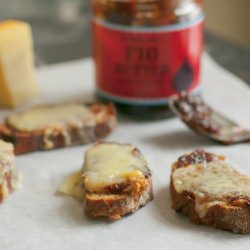 Fig, Cashew Butter Crostini - Recipe photo by BetterWithButter