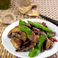 Japanese Peppers & Mushrooms - Recipe photo by misspickledplum