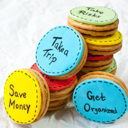 New Year's Resolution Cookies - Recipe photo by Cakewhiz