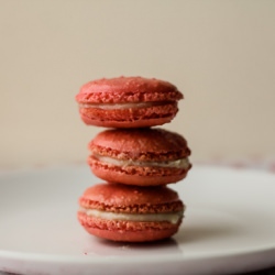 Pierre Herme's Ispahan Macarons - Recipe photo by whatsonmyplate
