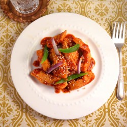Moroccan Orange Sesame Chicken - Recipe photo by Jilly Inspired