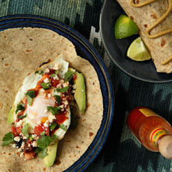 Huevos Rancheros Burrito - Recipe photo by kitchentramp