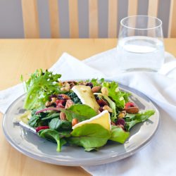 Cherry and Camembert Salad - Recipe photo by ScandiFoodie