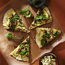 Apple Arugula Flat Bread - Recipe photo by Photoappetite