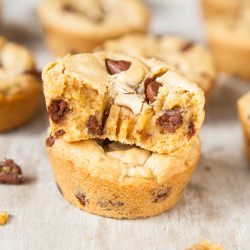 Brown Butter Choc Chip Cookie Cups - Recipe photo by Averie