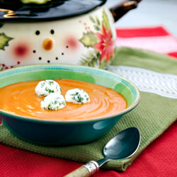 Roasted Red Pepper Soup - Recipe photo by ourapronstrings